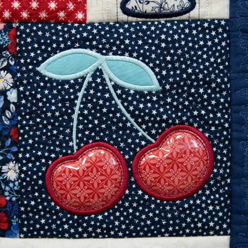 Star - Spangled Beauty Ladder Quilt Pattern & Embroidery Book w/ Download - Kimberbell from Fort Worth Fabric Studio
