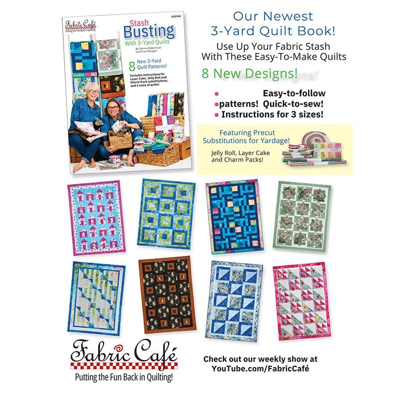 Stash Busting 3-Yard Quilts Quilt Book from Fabric Cafe by Fabric Cafe