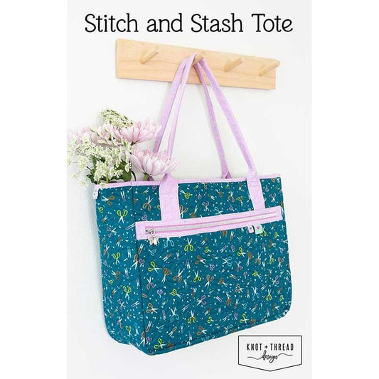 Stitch & Stash Tote Bag Pattern by Knot & Thread Design by Knot + Thread Design