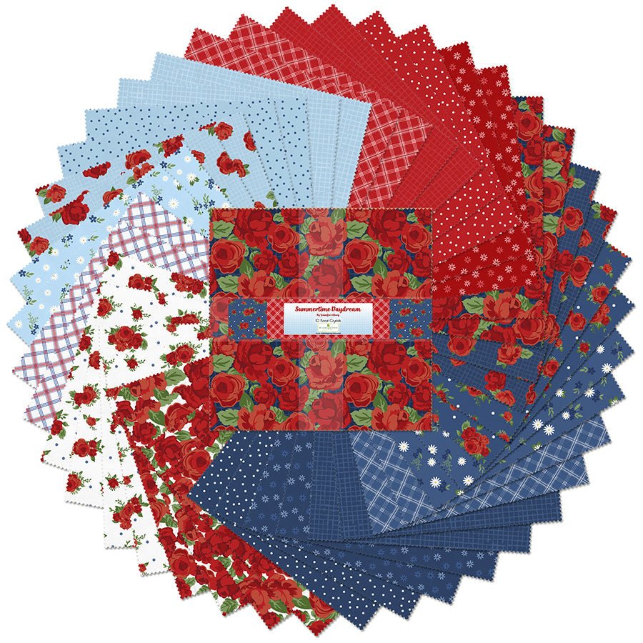 Summertime Daydream 10 Karat Crystals 10" Squares by Wilmington Prints