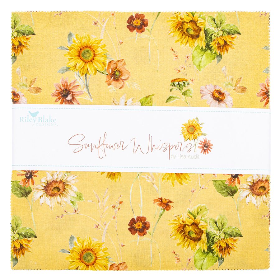 Sunflower Whispers 10" Stacker - Riley Blake from Fort Worth Fabric Studio