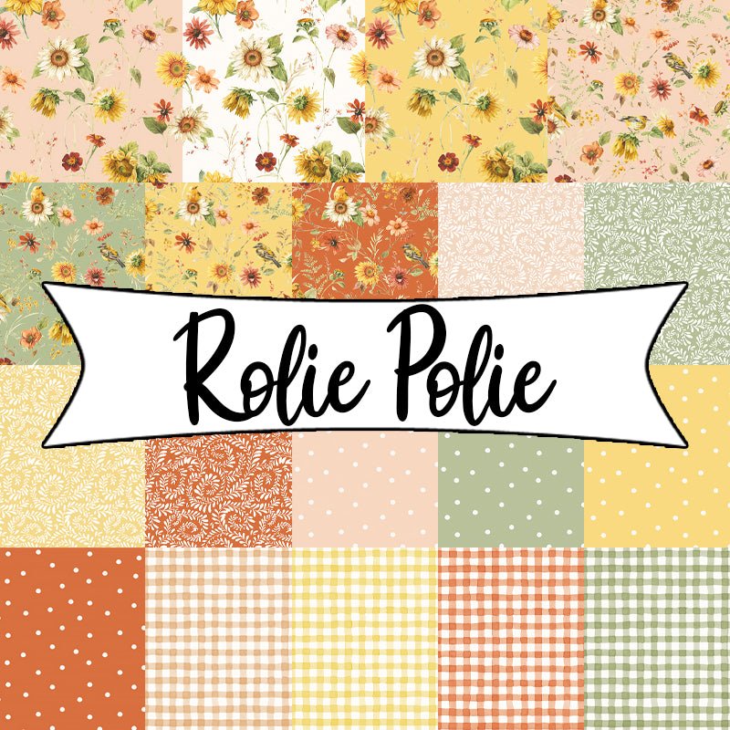 Sunflower Whispers Rolie Polie 2.5" Strips - Riley Blake from Fort Worth Fabric Studio