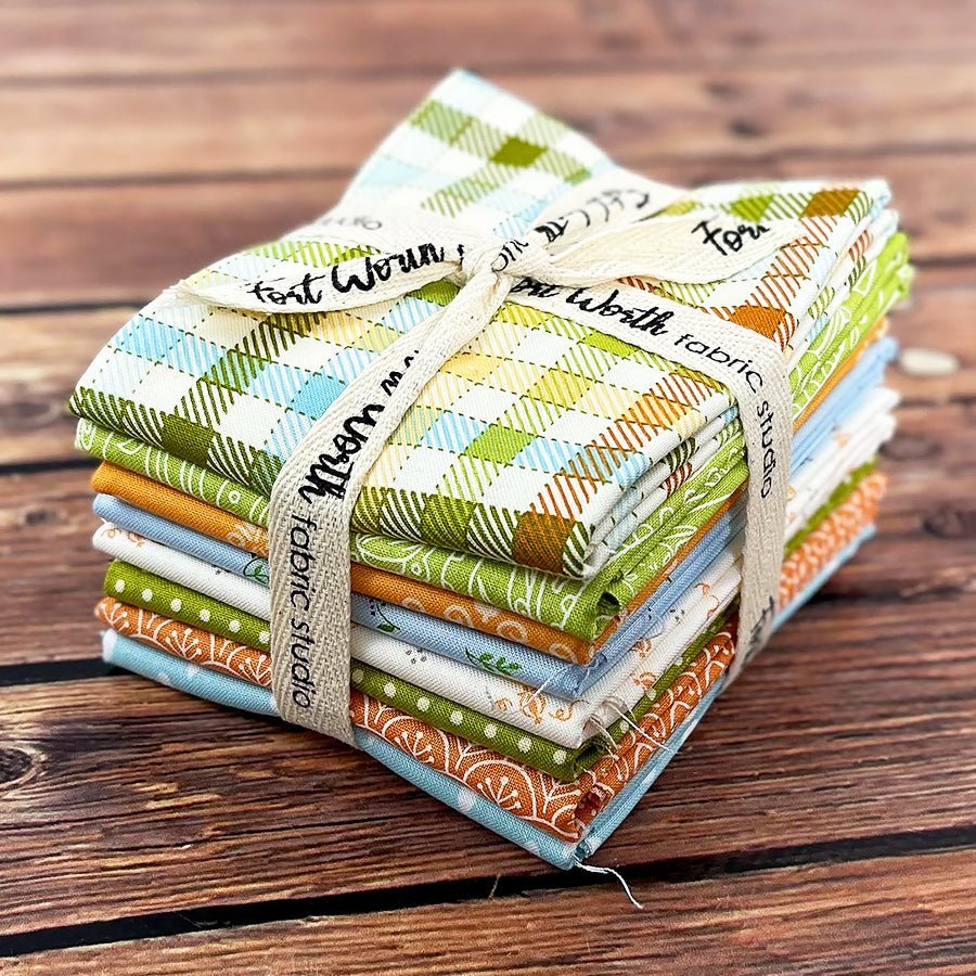 Sweetgrass & Marmalade Fat Quarter Bundle (8 FQs) – FWFS Exclusive by Fort Worth Fabric Studio