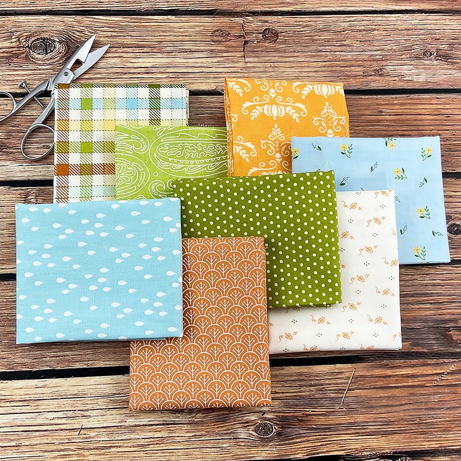 Sweetgrass & Marmalade Fat Quarter Bundle (8 FQs) – FWFS Exclusive by Fort Worth Fabric Studio