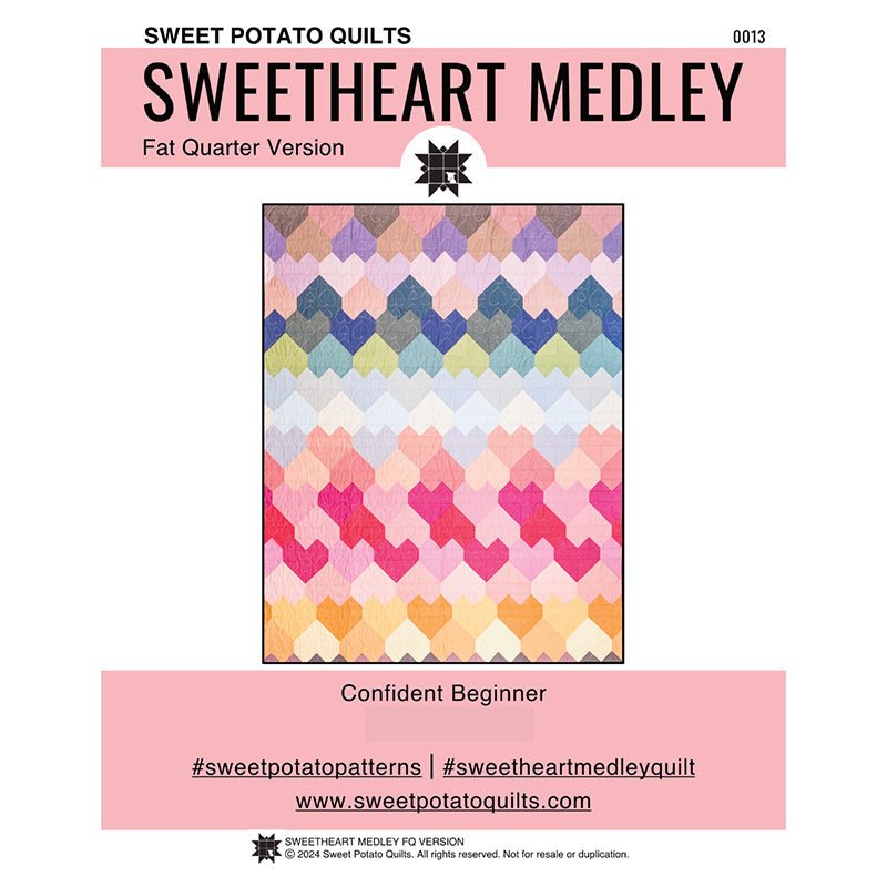 Sweetheart Medley Quilt Pattern by Sweet Potato Quilts by Sweet Potato Quilts