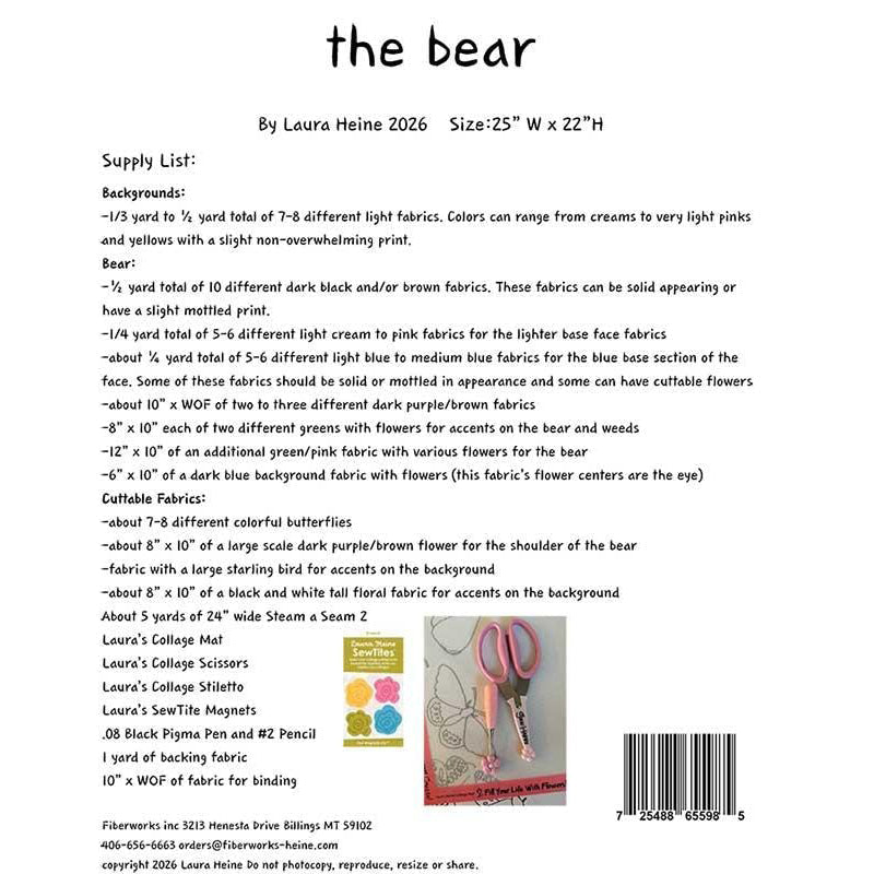 The Bear Collage Pattern from Fiberworks Inc by Fiberworks Inc