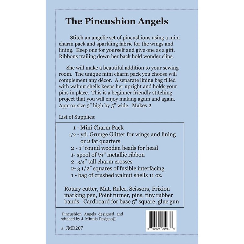 The Pincushion Angels Pattern by J. Minnis Designs by J. Minnis Designs