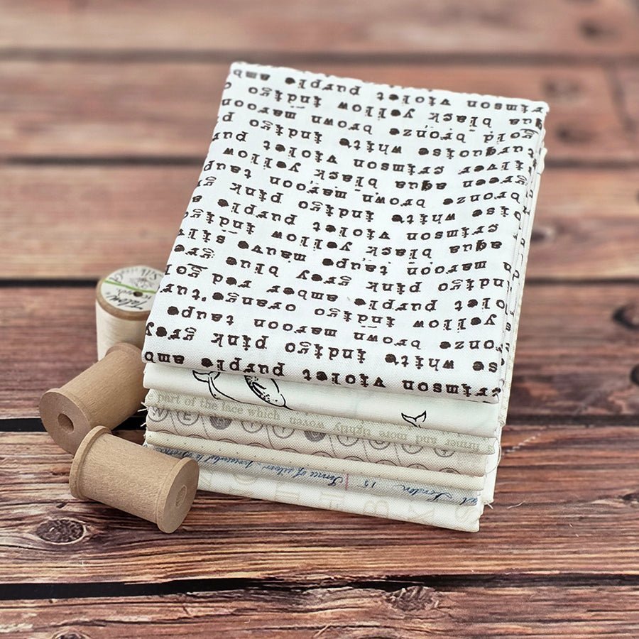 The Subtle Stuff Low Volume 7 Fat Quarter Bundle – FWFS Exclusive by Fort Worth Fabric Studio