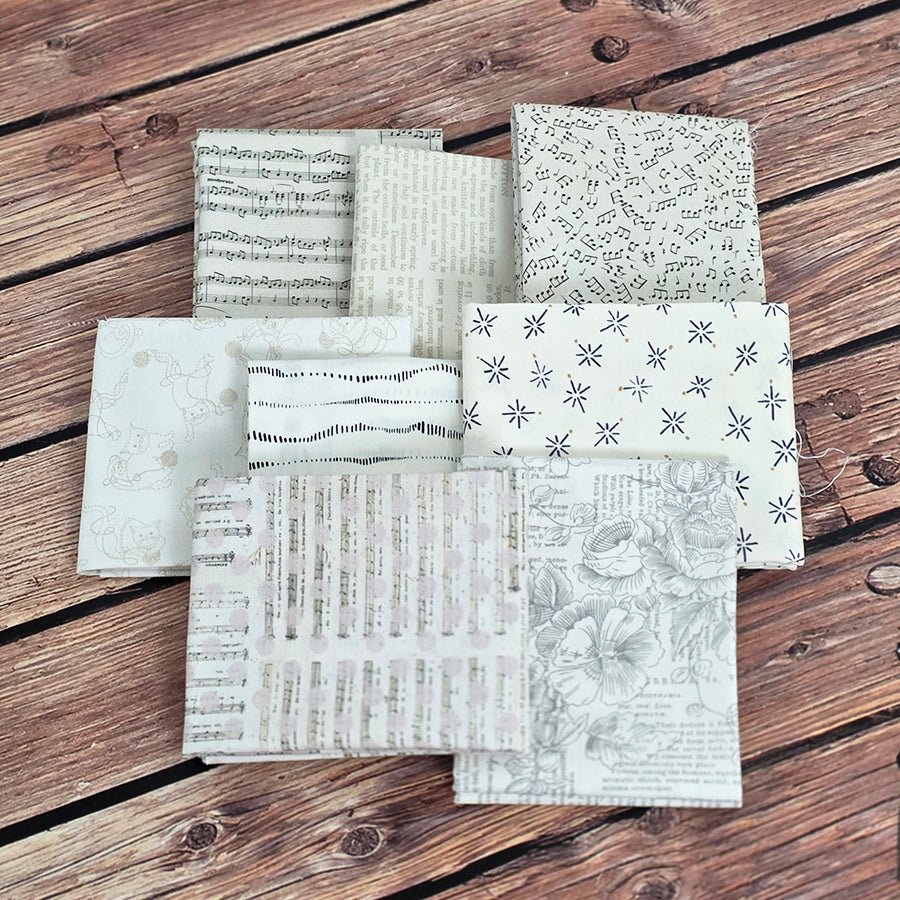 The Subtle Stuff Low Volume Fat Quarter Bundle – FWFS Exclusive by Fort Worth Fabric Studio