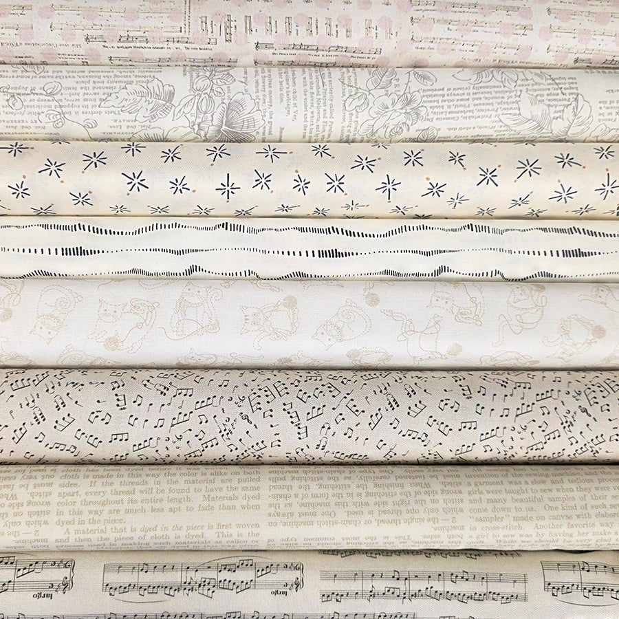 The Subtle Stuff Low Volume Fat Quarter Bundle – FWFS Exclusive by Fort Worth Fabric Studio