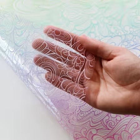 Tula Pink Floral Reef Making Waves Vinyl 1/2 YD Cut by Sallie Tomato by Sallie Tomato