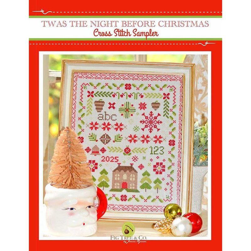 Twas the Night Before Christmas Cross Stitch Sampler Pattern by Fig Tree & Co. by Fig Tree & Co.