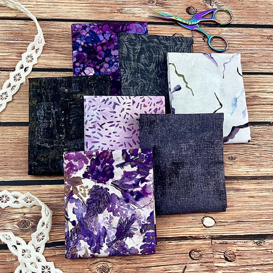 Twlight in Blanco – FWFS Exclusive 7 Piece Fat Quarter Bundle by Fort Worth Fabric Studio