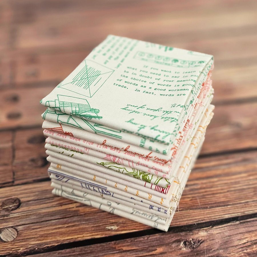TYPE/ography Background Fat Quarter Bundle 9 Prints by Riley Blake