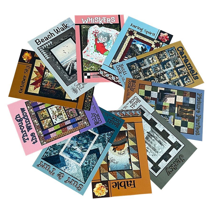 Villa Rosa Panel Quilt Pattern Bundle No. 1 – 10 Printed Quilt Patterns by Villa Rosa Designs