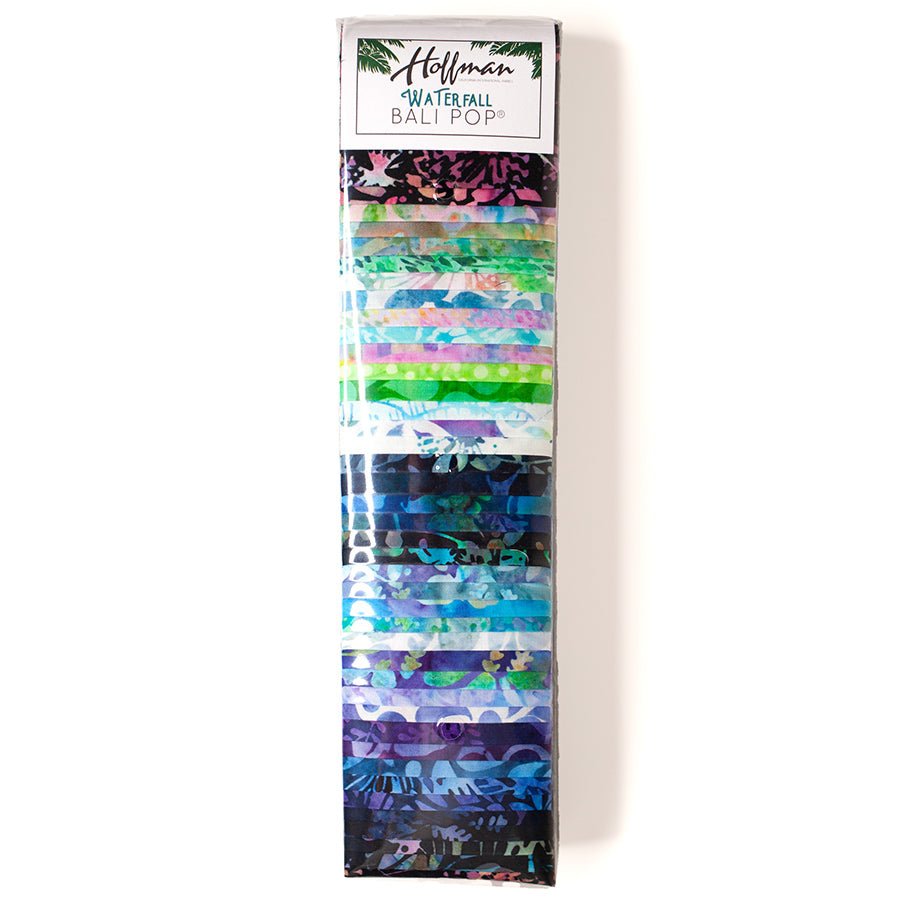 Waterfall Batiks Bali Pops 2.5" Strips - Hoffman from Fort Worth Fabric Studio