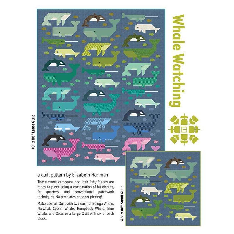 Whale Watching Quilt Pattern by Elizabeth Hartman by Elizabeth Hartman