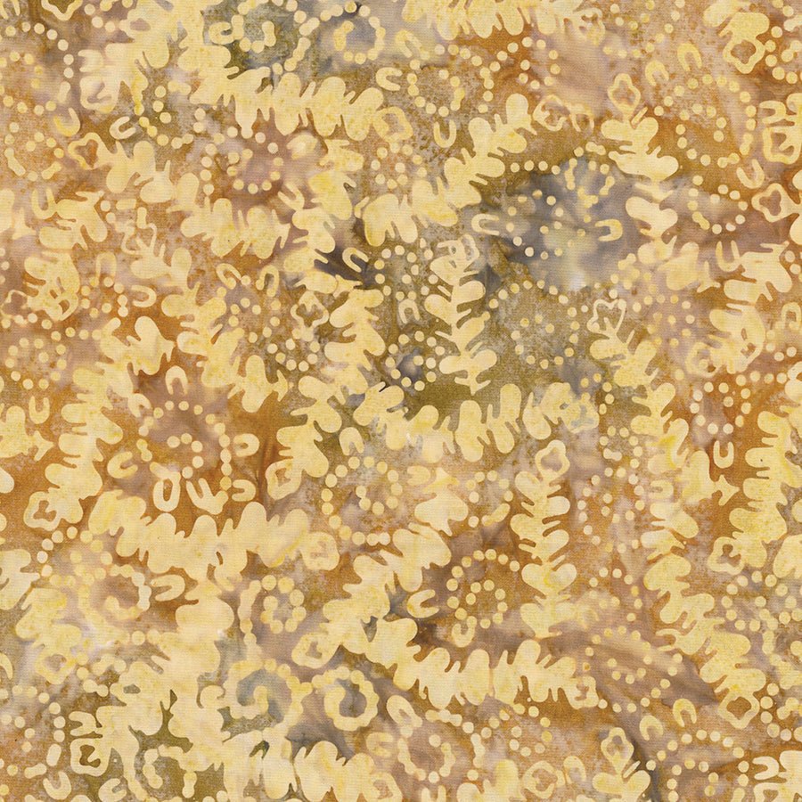 Wilmington Cinnamon Twist Batiks Twirling Lines Golden Yellow 1 Yard Cut by Wilmington Prints