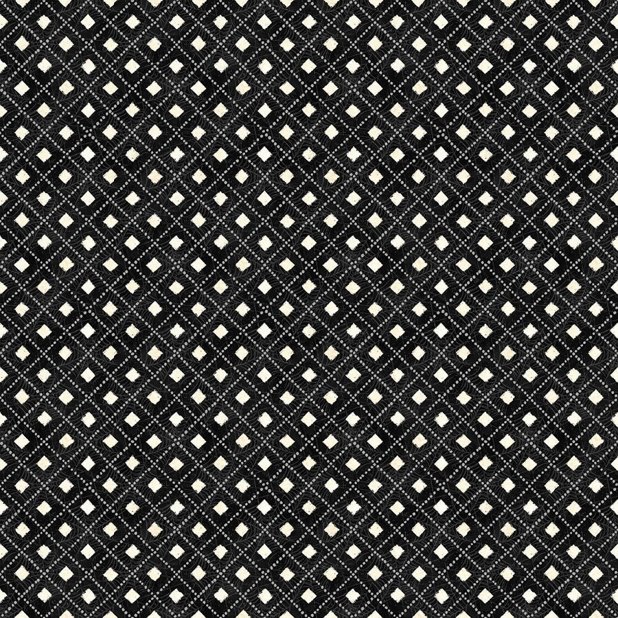 Wilmington Midnight Hauntings Diamonds Black 1 Yard Cut by Wilmington Prints