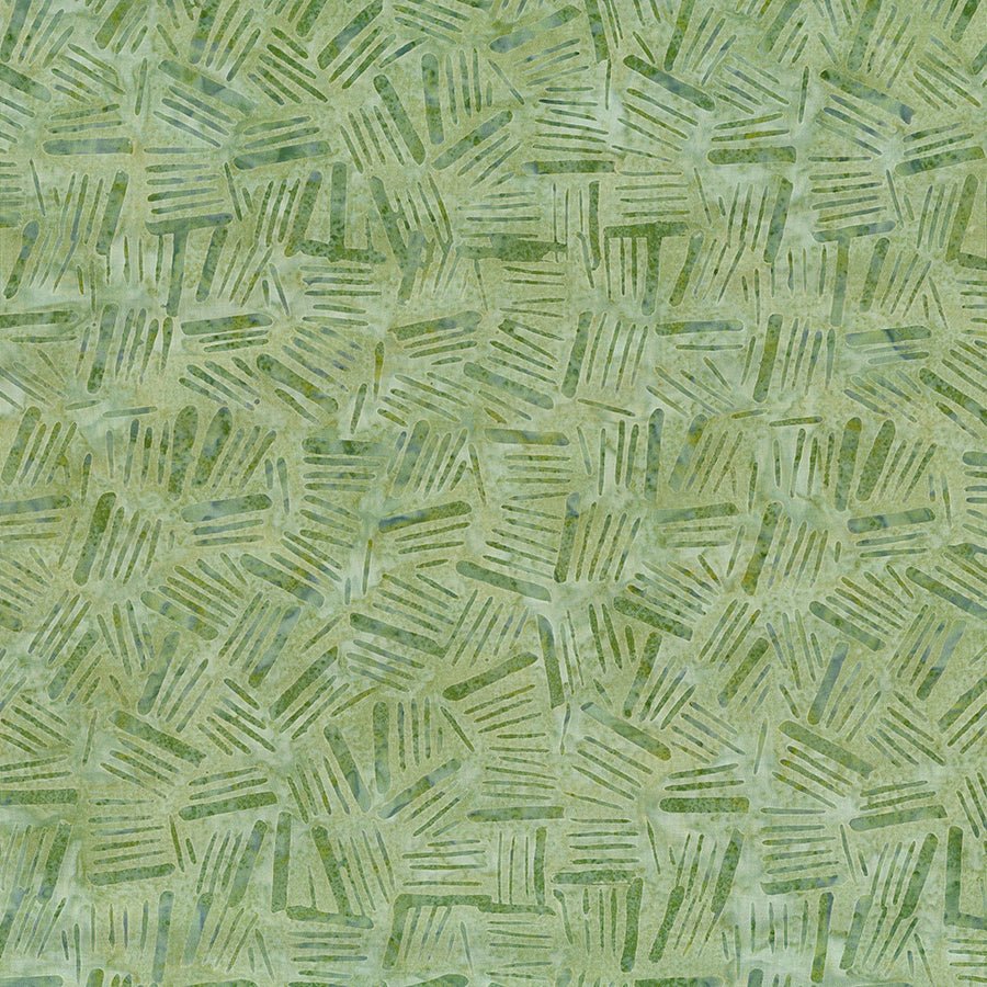 Wilmington Mystic Vineyard Batiks Sticks Light Green 1 Yard Cut - Wilmington Prints from Fort Worth Fabric Studio