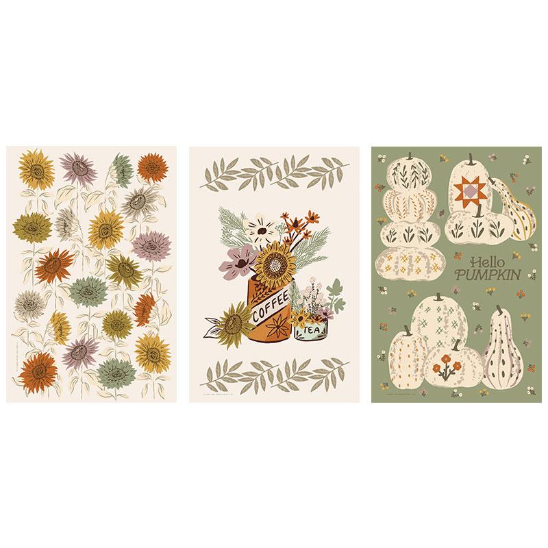 Windfall Set of 3 Tea Towels by Moda