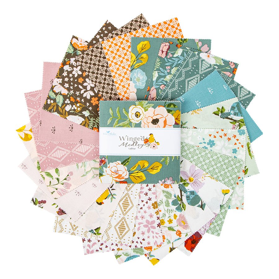 Winged Medley 5" Stacker - Riley Blake from Fort Worth Fabric Studio