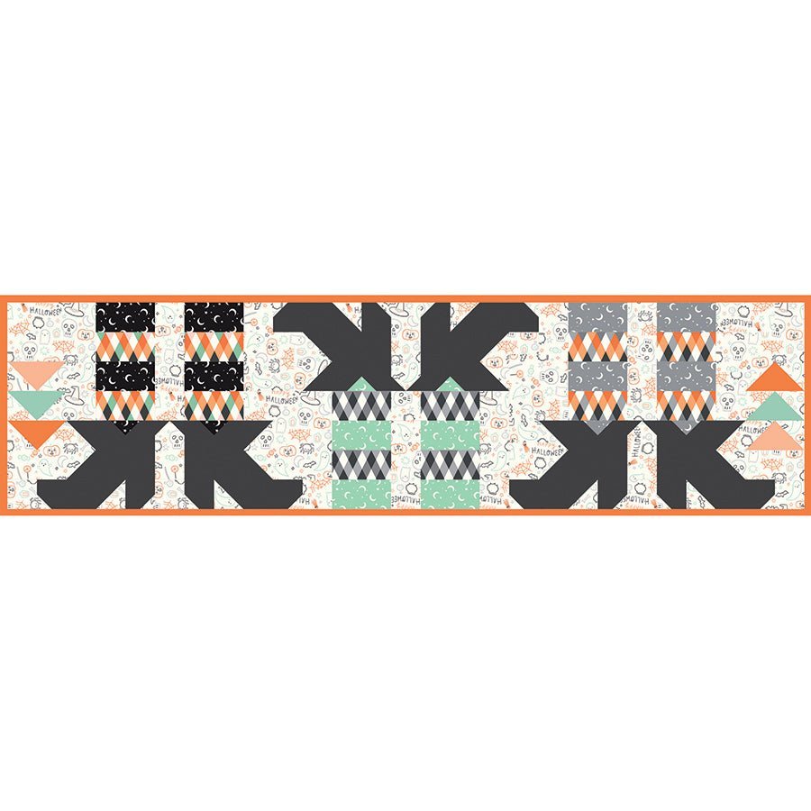 Witches Feet Table Runner Pattern by Block Party Quilt Co by Block Party Quilt Co