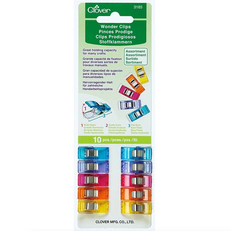 Wonder Clips Assorted Colors 10pc by Clover by Clover