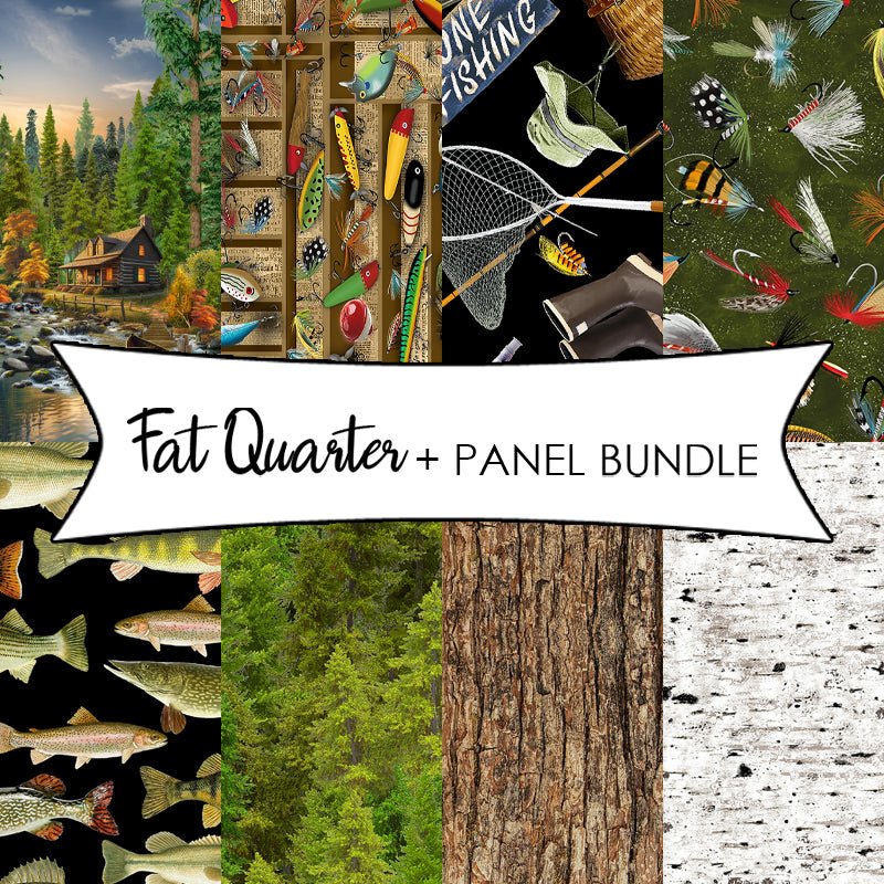 Woodland Retreat Fat Quarter + Panel Bundle - Timeless Treasures from Fort Worth Fabric Studio